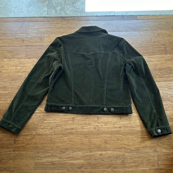 Willi Smith Olive Green Women Corduroy Jacket, Size M - Picture 11 of 16